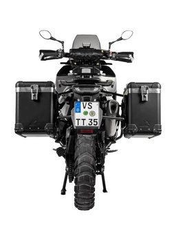 Zestaw: kufry boczne czarne "And-Black" Zega Pro + stelaże czarne Touratech Husqvarna Norden 901/ Expedition, KTM Adventure 890/ R/ 790/ R [poj.: 38+45l]