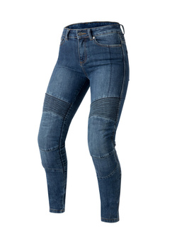 Jeansy motocyklowe damskie Ozone Angeless II jasnoniebieskie 