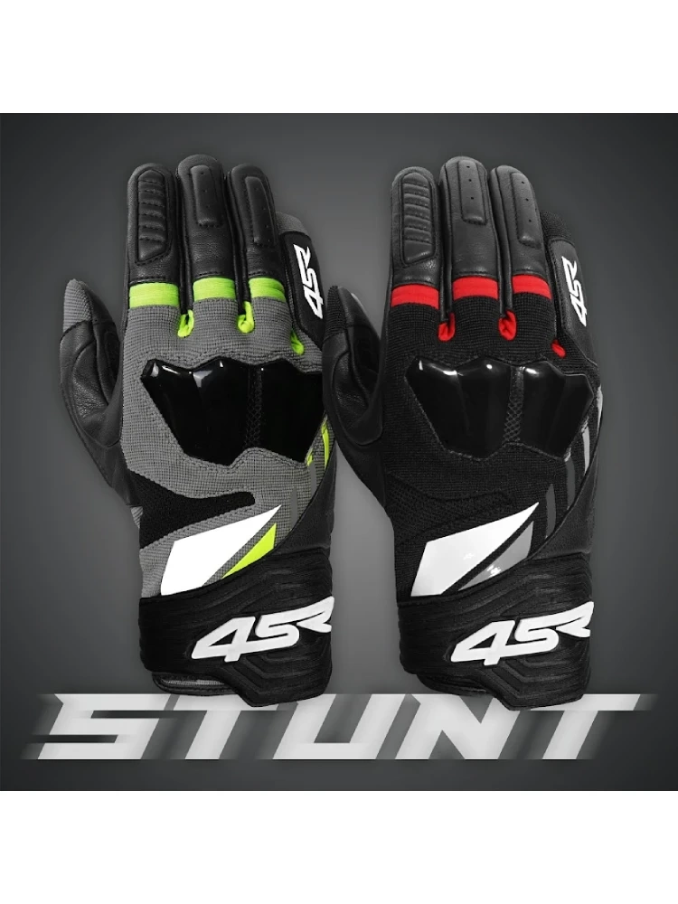 Rękawice motocyklowe 4SR Stunt czerwone