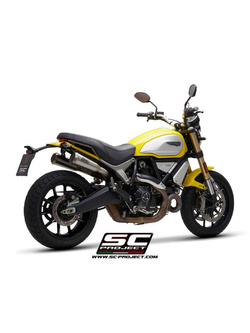 Komplet dwóch tłumików SC-Project Conic 70's Stainless steel (Slip on) - Ducati Scrambler 1100 [18-19]