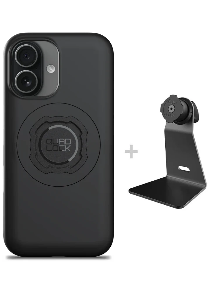 Zestaw na biurko: etui MAG na telefon iPhone 17 (magnetyczne) oraz uchwyt Quad Lock