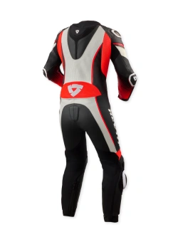 Kombinezon motocyklowy damski jednoczęściowy REV’IT! Xena 4 biało-fluo czerwony