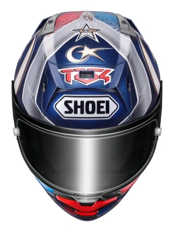 Kask integralny Shoei X-SPR PRO Toprak TC-2 niebiesko-czerwono-szary