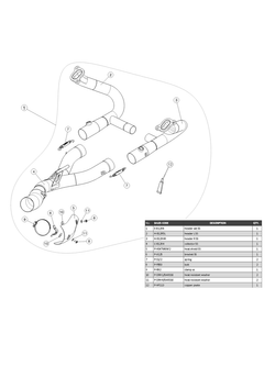 Układ wydechowy bez tłumika Akrapovič BMW R 1200 GS (13-18)/ R 1200 GS Adventure (14-18) [stal nierdzewna]
