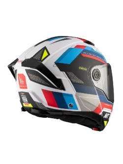 Kask szczękowy MT Atom 2 SV Bast A0 biało-niebiesko-czerwony