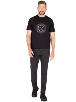 Jeansy motocyklowe Knox Colton Slim Charcoal czarne