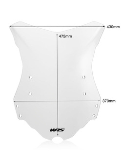 Szyba motocyklowa WRS Touring do Benelli TRK 502 / X (17-24) przezroczysta