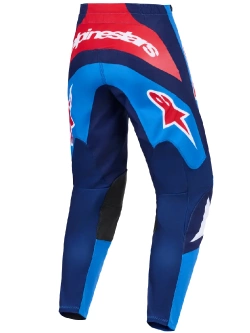 Spodnie cross Alpinestars MX Fluid Grid czarno-niebiesko-czerwone