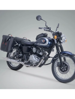 Sakwy motocyklowe wodoodporne SysBag WP M/M SW-Motech + stelaże SLC Kawasaki Meguro S1 (25-)/ W 230 (24-) [poj.: 2 x 17-23l]