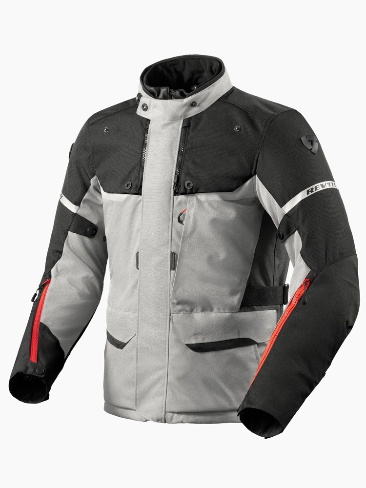Kurtka motocyklowa tekstylna REV’IT! Outback 4 H2O szaro-czarna