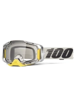 Gogle motocyklowe 100% Armega Koropi z przezroczystą szybką, zielono-niebieskie