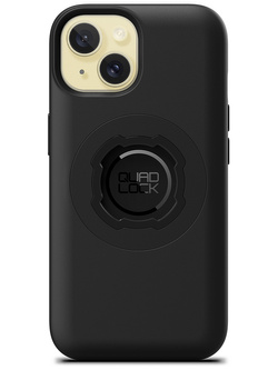 Zestaw: etui na telefon iPhone 15 oraz uchwyt Quad Lock montowany za pomocą paska z szybkozłączką