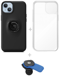 Zestaw: etui na telefon iPhone 14 Plus + wodoodporny pokrowiec + uchwyt kulowy Quad Lock