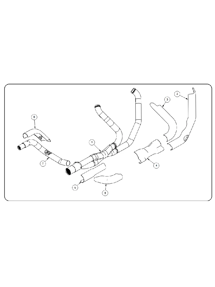Kolektor wydechowy Vance & Hines Power Duals Harley Davidson (wybrane modele)