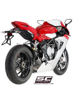 Tłumik CR-T (Niska pozycja) Slip-On SC-Project do MV Agusta F3 675 / 800 [11-17]