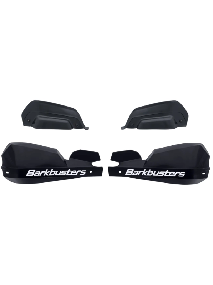 Osłony dłoni Barkbusters VPS z regulowanymi deflektorami, czarno-białe + zestaw montażowy Yamaha XTZ 700 Tenere (19-24)