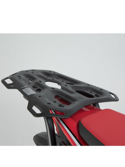 Zestaw: kufry boczne + kufer centralny + stelaże TRAX ADV SW-MOTECH do motocykla HONDA CRF1100 L Africa Twin (19-21) srebrne [pojemność 45 + 37 + 38L]