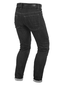 Jeansy motocyklowe Dainese Denim Slim Tex czarne