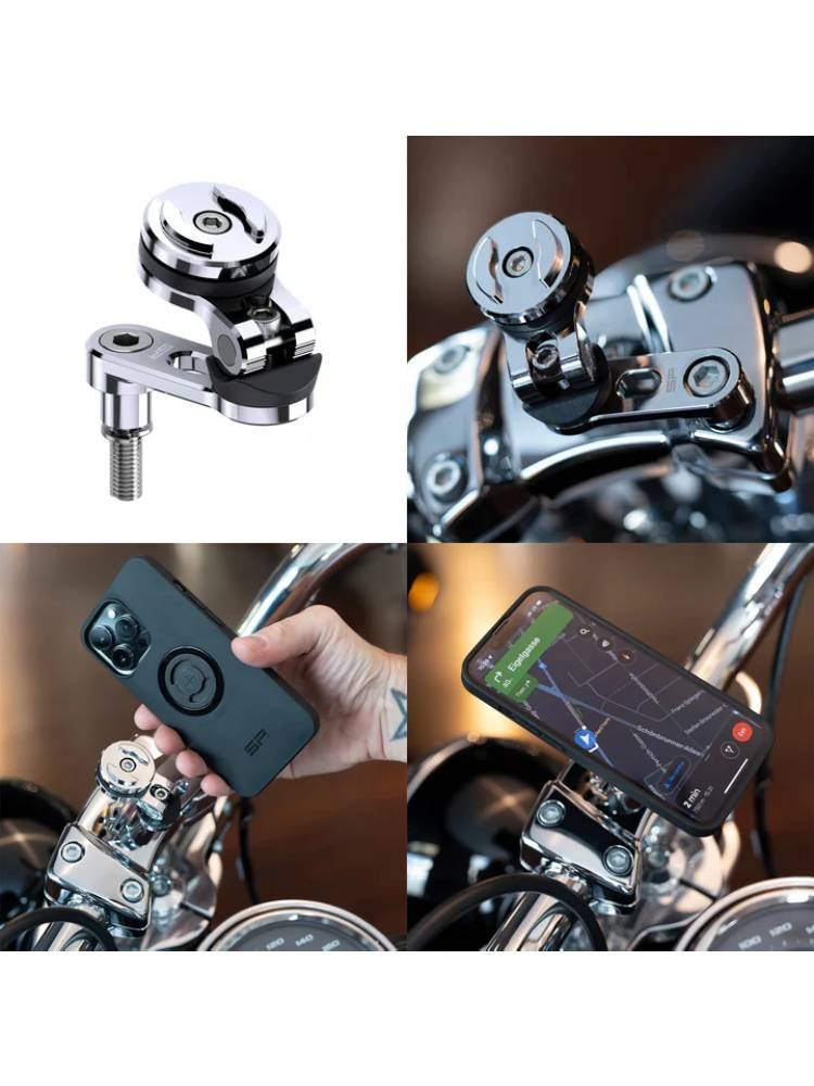 Zestaw na motocykl: etui na telefon iPhone 16 Pro Max + mocowanie SP Connect