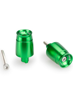 Końcówki kierownicy PUIG Speed do Kawasaki Ninja 650 (17-19), Ninja H2 SX (18-), Ninja H2 SX SE (22-), Versys-X 300 (17-), Z650 (17-19) zielone