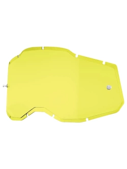 Szybka do gogli 100% Racecraft2, Accuri2, Strata2 żółta