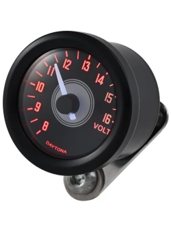 Voltomierz analogowy Daytona Velona48 z białym podświetleniem LED [12 V]