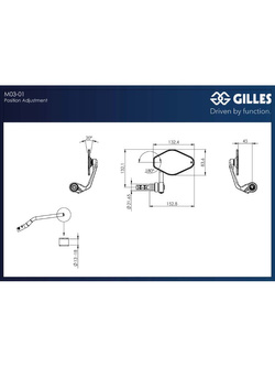 Uniwersalne lusterko motocyklowe GILLES Stratos na koniec kierownicy aluminiowe czarne