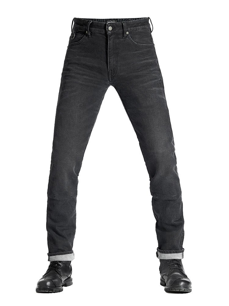 Jeansy motocyklowe Pando Moto Robby Arm 01 czarne