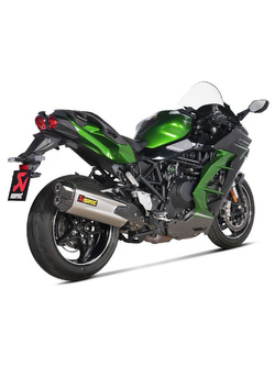 Tłumik motocyklowy Slip-On Line (Titanium+Carbon) Akrapović Kawasaki Ninja H2 SX (22-)