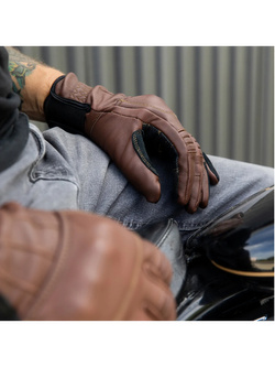 Rękawice motocyklowe Biltwell Belden brązowe