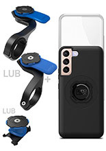 Zestaw rowerowy: etui MAG na telefon Samsung Galaxy S22+ (magnetyczne) + wodoodporny pokrowiec MAG + mocowanie Quad Lock