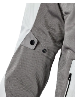 Kurtka motocyklowa tekstylna REV’IT! Torque 3 H2O jasnoszaro-czerwona