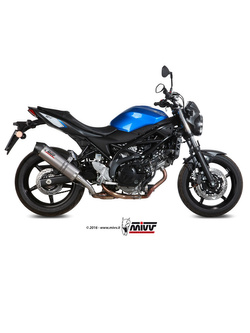 Tłumik motocyklowy Slip-On Line (Oval) MIVV do Suzuki SV 650 / X (16-) titanium