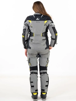 Kurtka motocyklowa damska tekstylna Touratech Companero Rambler Pro szaro-czarno-żółta