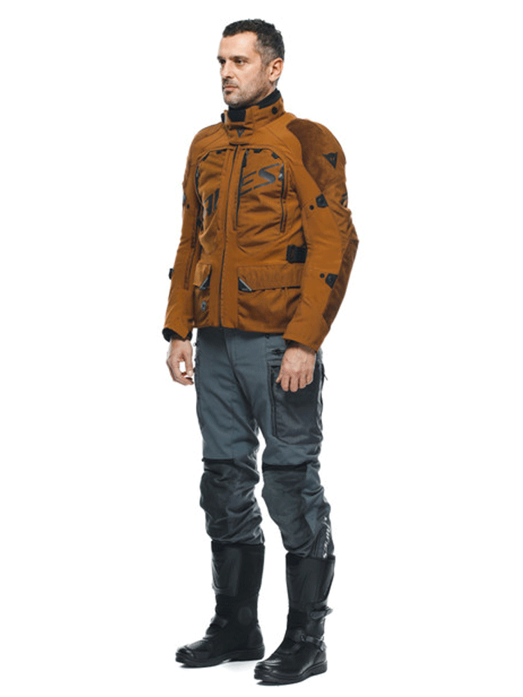 Kurtka motocyklowa tekstylna Dainese Springbok 3L AbsoluteShell brązowo-czarna