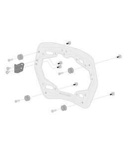 Zestaw: kufry boczne + stelaże PRO TRAX ADV SW-MOTECH 45/37 L do motocykla Honda CRF1100 L Africa Twin (19-21) [pojemność 45 + 37L]