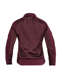 Kurtka motocyklowa tekstylna damska John Doe Aero Mesh bordowa