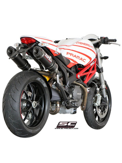 Podwójny tłumik SC-Project GP-Tech Carbon - Ducati Monster 696 [09-14]