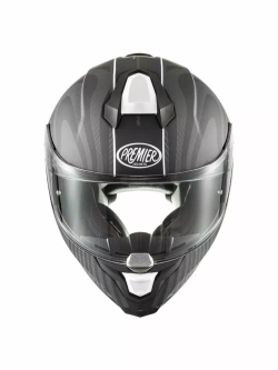 Kask integralny Premier Hyper Carbon PS 8 BM czarno-biały matowy