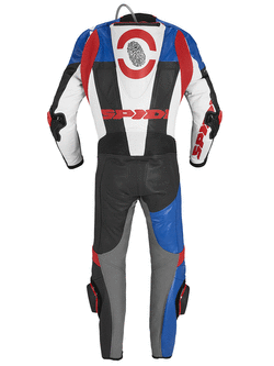 Kombinezon motocyklowy jednoczęściowy Spidi DP-Progressive Pro czarno-czerwono-niebieski