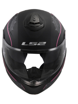Kask szczękowy LS2 FF908 Strobe II Lux czarno-różowy matowy