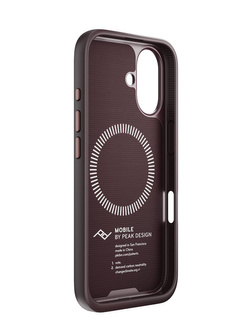 Etui Peak Design Mobile Everyday Fabric do smartfona iPhone 16 bordowe