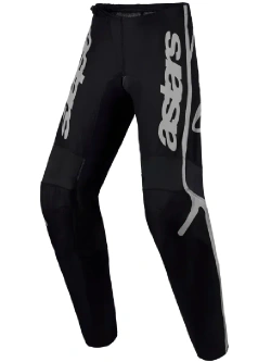 Spodnie cross dziecięce Alpinestars MX Fluid Apex V2 czarno-srebrne