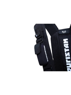 Saszetka Enduristan Energy Pack mocowana do szelek plecaka motocyklowego, czarna