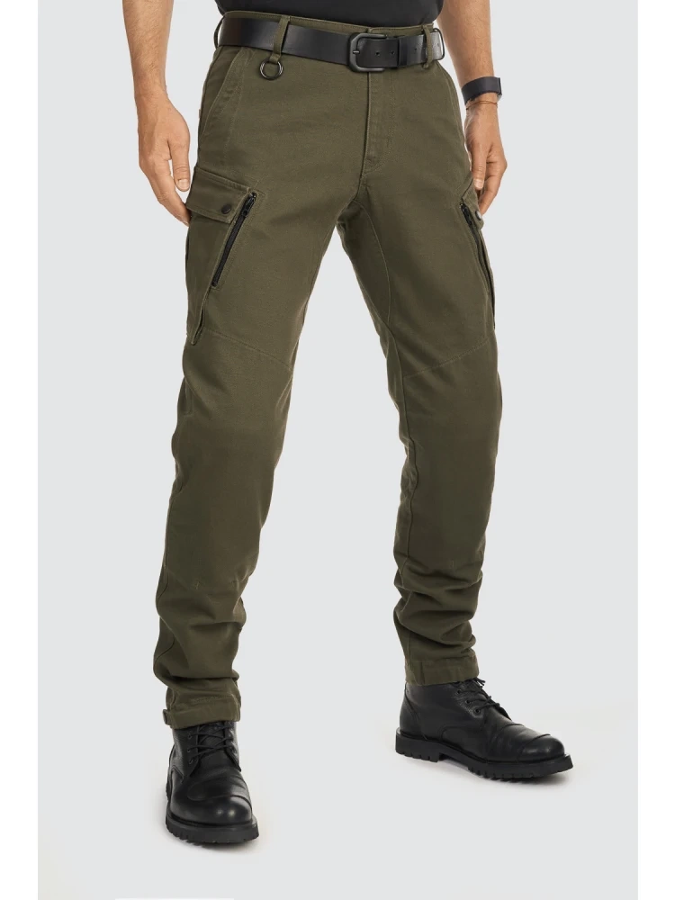 Jeansy motocyklowe Pando Moto Mark AAA zielone