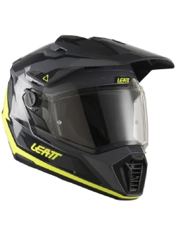 Kask enduro Leatt Moto 7.5 V25 czarno-żółty z goglami czarno-żółtymi