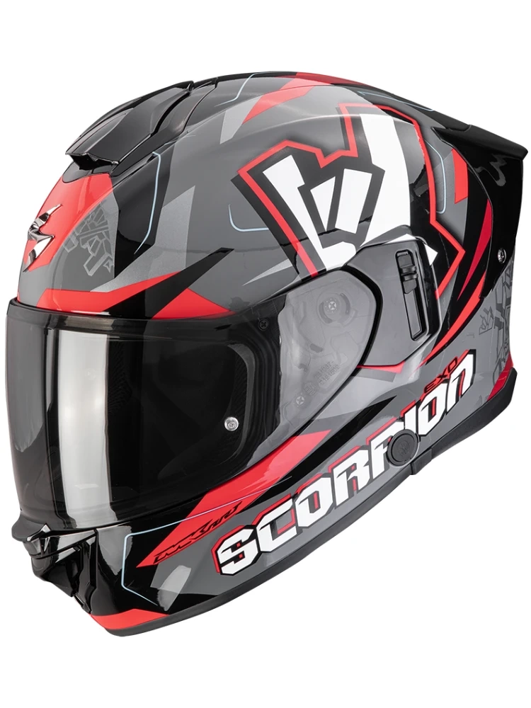Kask integralny Scorpion EXO-530 AIR Rok szaro-czarno-czerwony