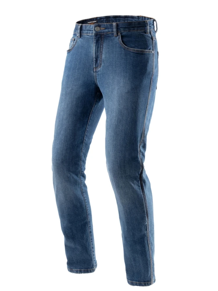 Jeansy motocyklowe Rebelhorn Classic Mono niebieskie
