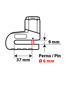 Blokada tarczy hamulcowej Lampa [trzpieńØ - 6mm]