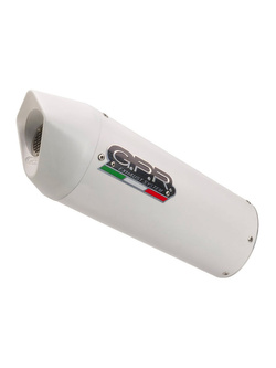 Pełny układ wydechowy G.P.R Albus Evo4 [Aluminium, White Glossy] - BMW G 310 R E4 [17-20]